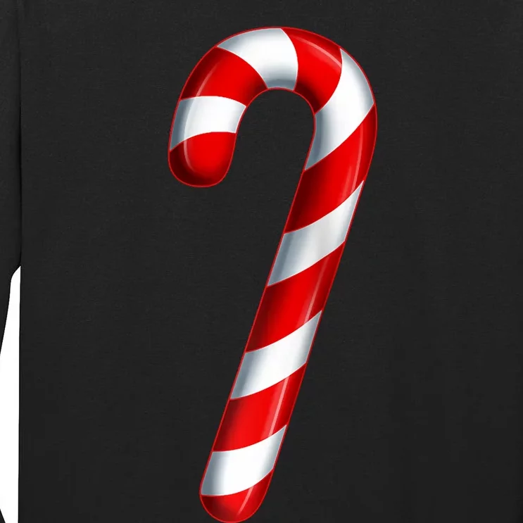 Candy Cane Merry And Bright Red And White Candy Costume Raglan Baseball Tall Long Sleeve T-Shirt