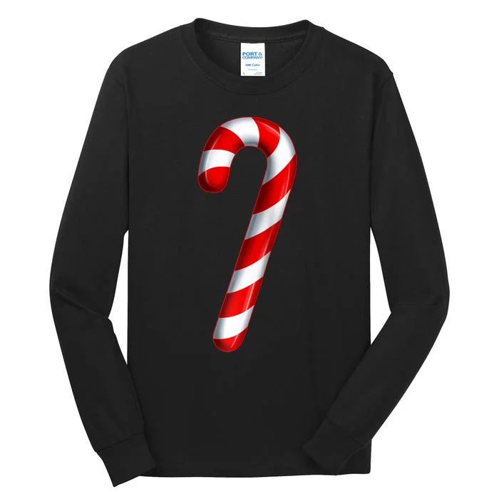 Candy Cane Merry And Bright Red And White Candy Costume Raglan Baseball Tall Long Sleeve T-Shirt