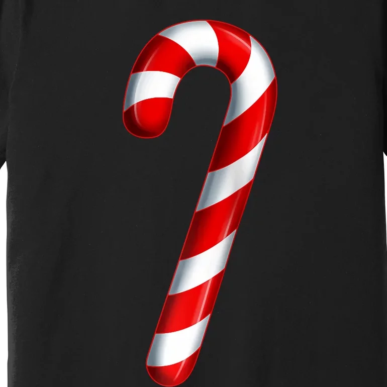 Candy Cane Merry And Bright Red And White Candy Costume Raglan Baseball Premium T-Shirt