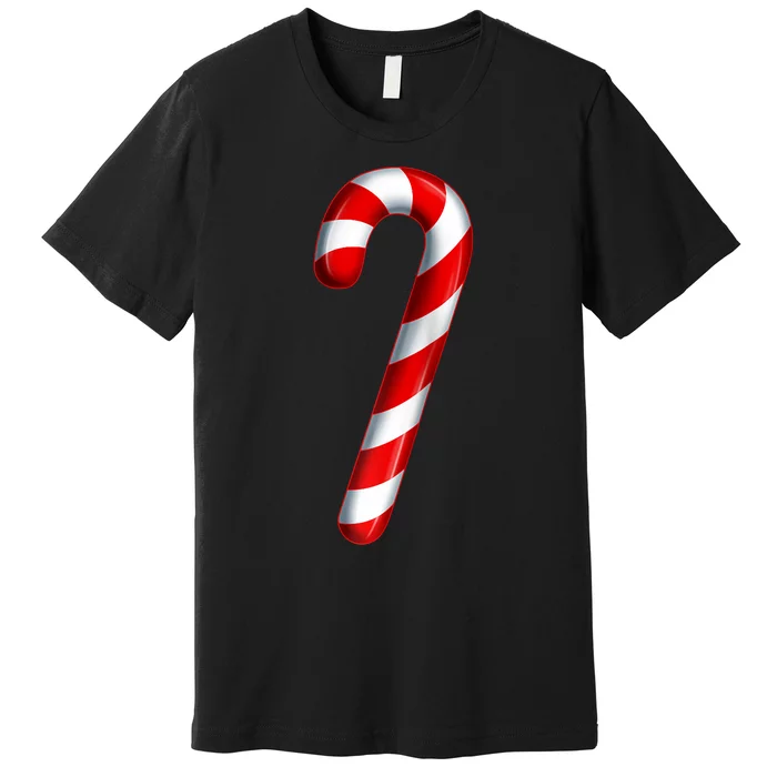 Candy Cane Merry And Bright Red And White Candy Costume Raglan Baseball Premium T-Shirt