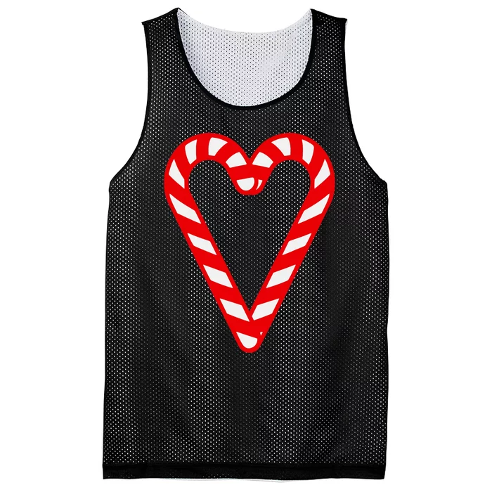 Candy Cane Merry And Bright Red And White Candy Costume Mesh Reversible Basketball Jersey Tank