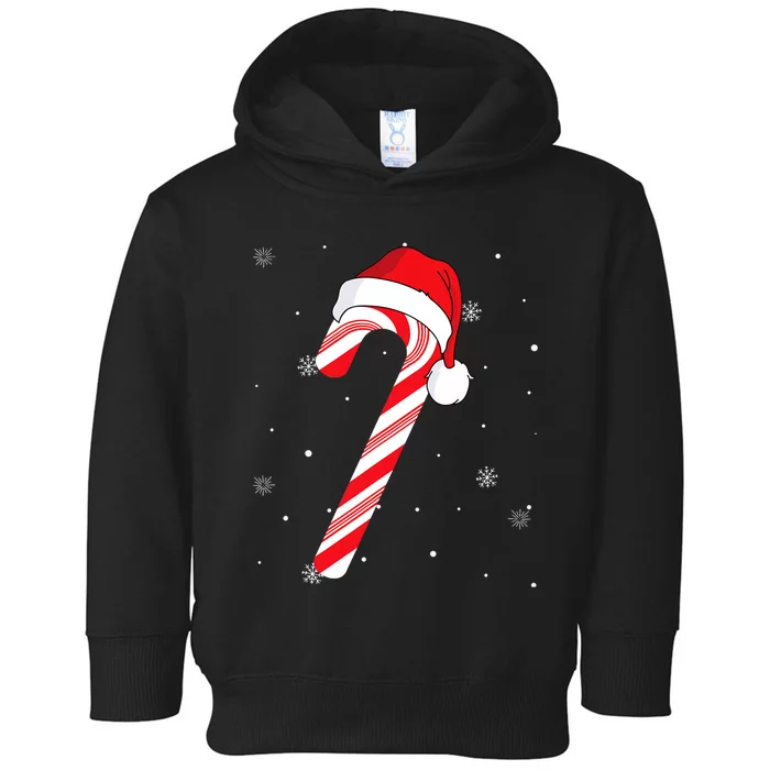 Candy Cane Merry And Bright Red And White Candy Toddler Hoodie