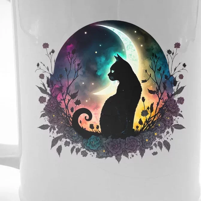 Cute Cat Motifs Cat Front & Back Beer Stein