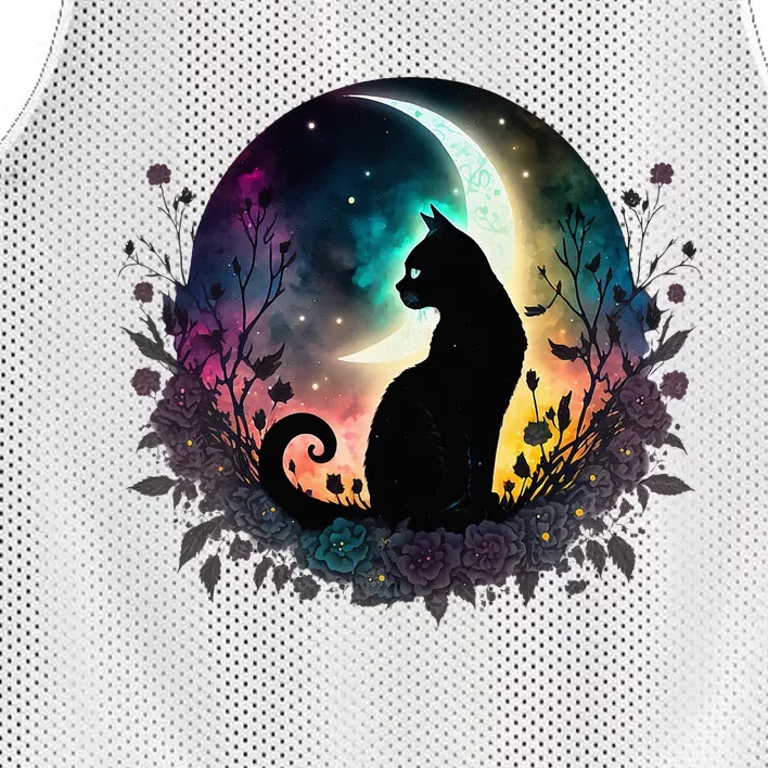 Cute Cat Motifs Cat Mesh Reversible Basketball Jersey Tank