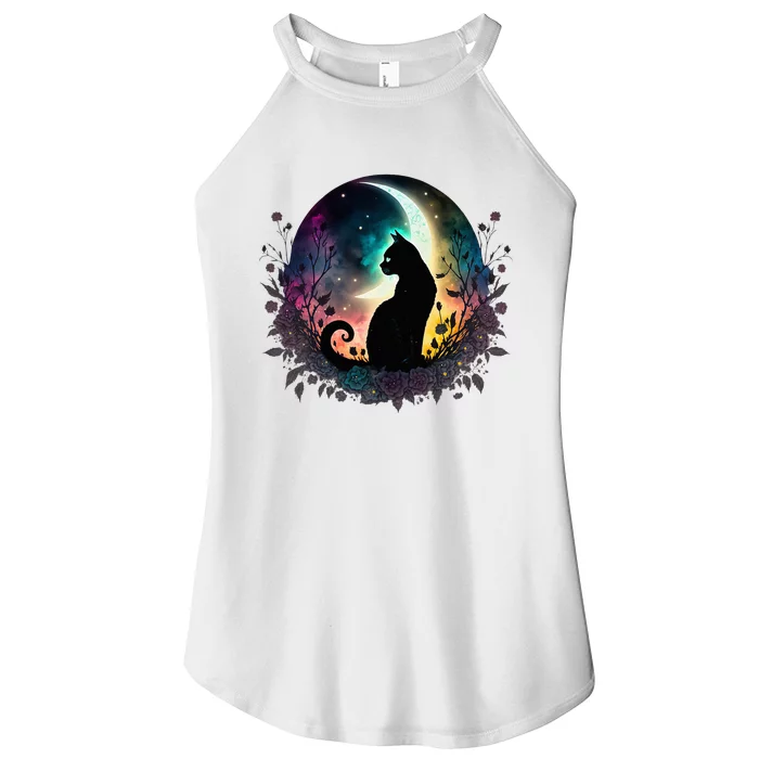 Cute Cat Motifs Cat Women’s Perfect Tri Rocker Tank