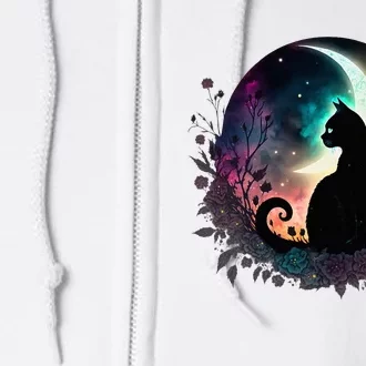 Cute Cat Motifs Cat Full Zip Hoodie