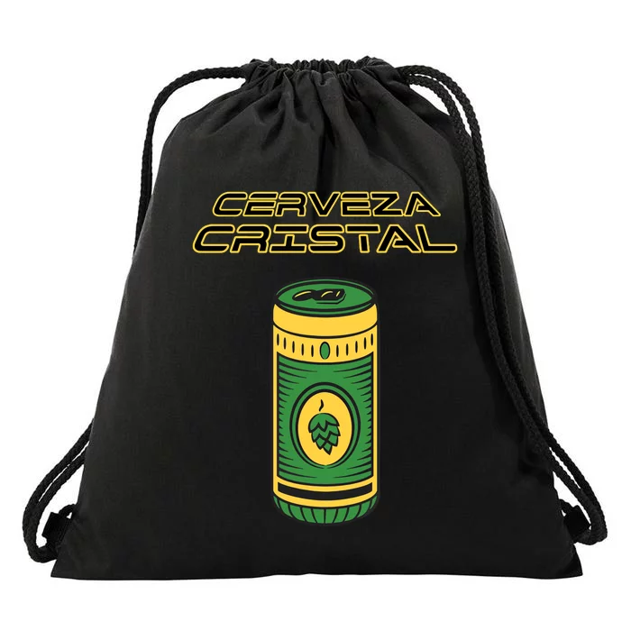 Cerveza Cristal Meme Funny Product Placement Drawstring Bag