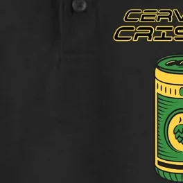 Cerveza Cristal Meme Funny Product Placement Dry Zone Grid Performance Polo