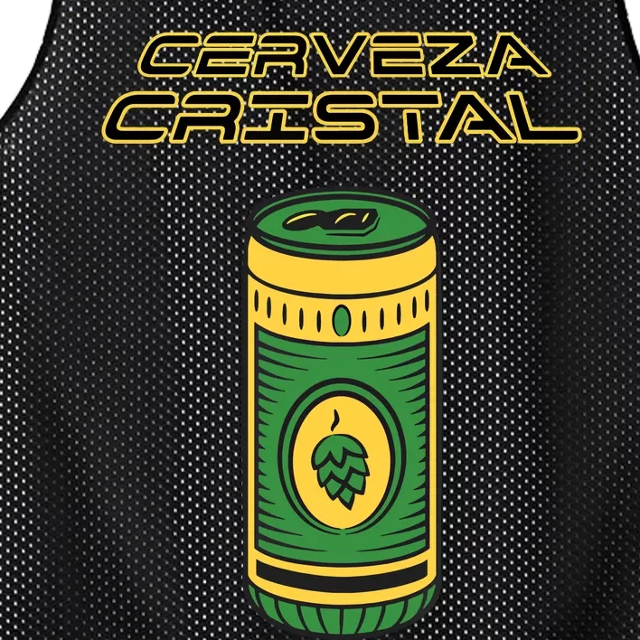 Cerveza Cristal Meme Funny Product Placement Mesh Reversible Basketball Jersey Tank