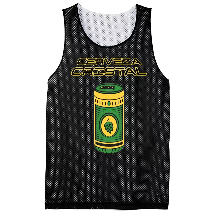 Cerveza Cristal Meme Funny Product Placement Mesh Reversible Basketball Jersey Tank