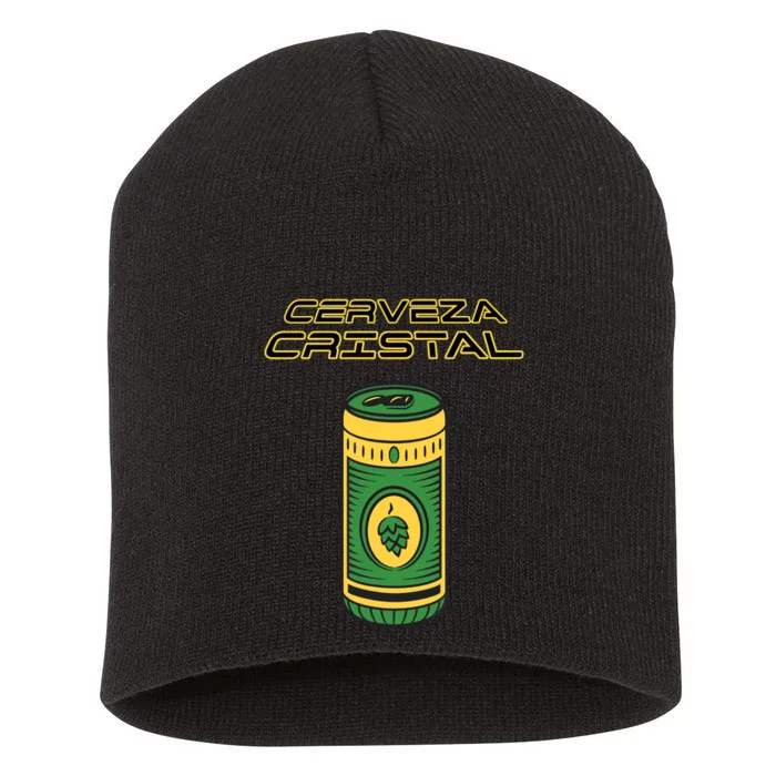 Cerveza Cristal Meme Funny Product Placement Short Acrylic Beanie