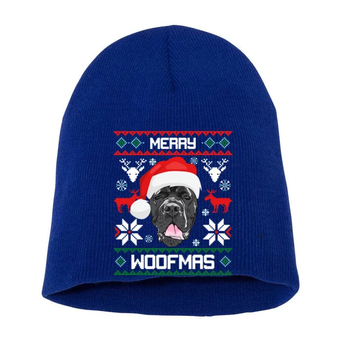 Cane Corso Merry Woofmas Gift For Christmas Clothes Xmas Great Gift Short Acrylic Beanie