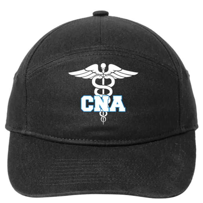 Cna Caduceus Medical Symbol Nurse Gifts 7-Panel Snapback Hat