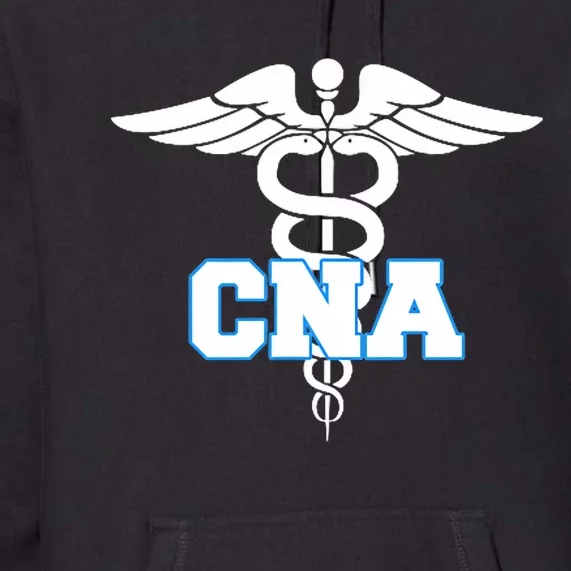 Cna Caduceus Medical Symbol Nurse Gifts Premium Hoodie