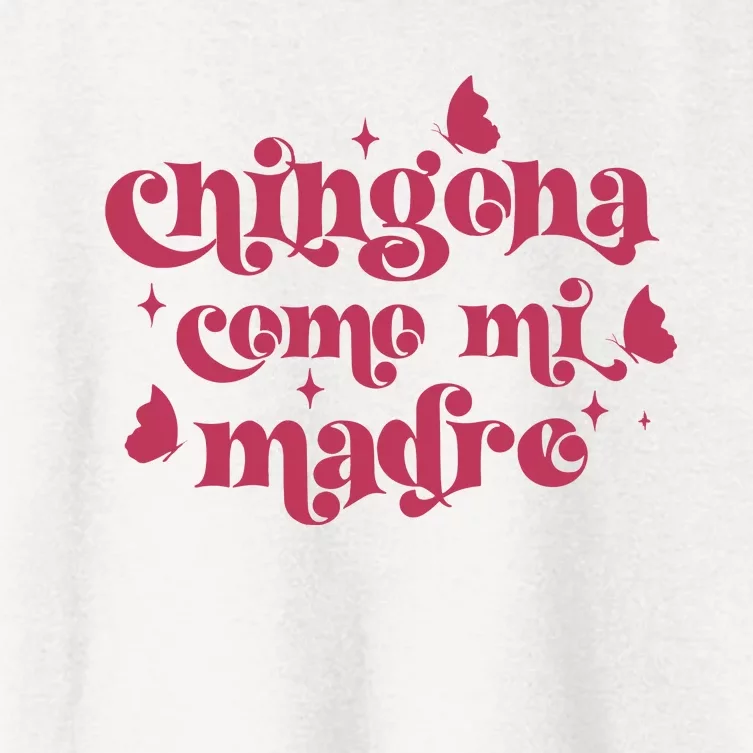 Chingona Como Mi Madre Women's Crop Top Tee