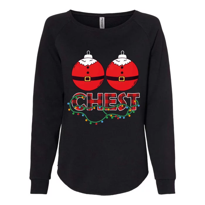 Chestnuts Chest Nuts Christmas Matching Christmas Couples Gift Womens California Wash Sweatshirt