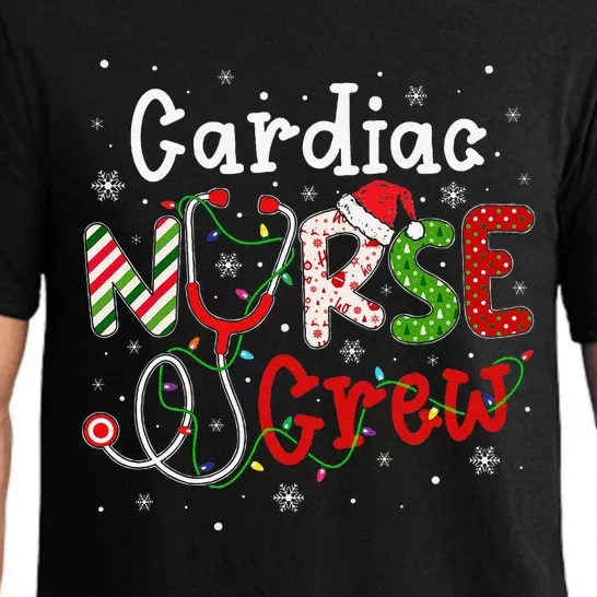 Cardiac Christmas Nurse Crew Funny Nursing Christmas Pattern Pajama Set