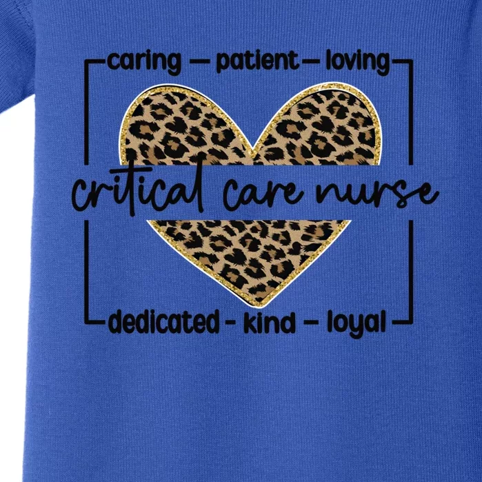 Critical Care Nurse Appreciation Critical Care Nursing Gift Baby Bodysuit