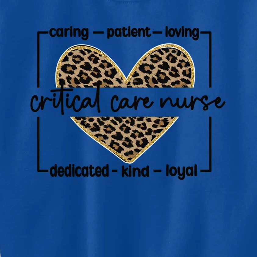 Critical Care Nurse Appreciation Critical Care Nursing Gift Kids Sweatshirt