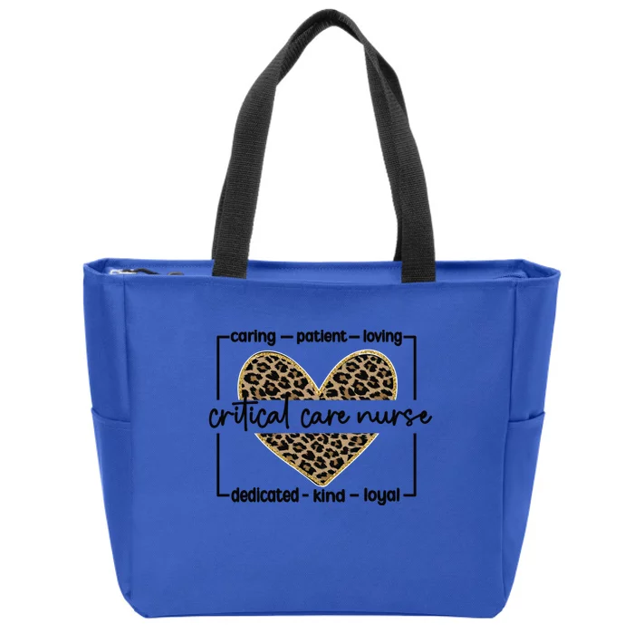 Critical Care Nurse Appreciation Critical Care Nursing Gift Zip Tote Bag