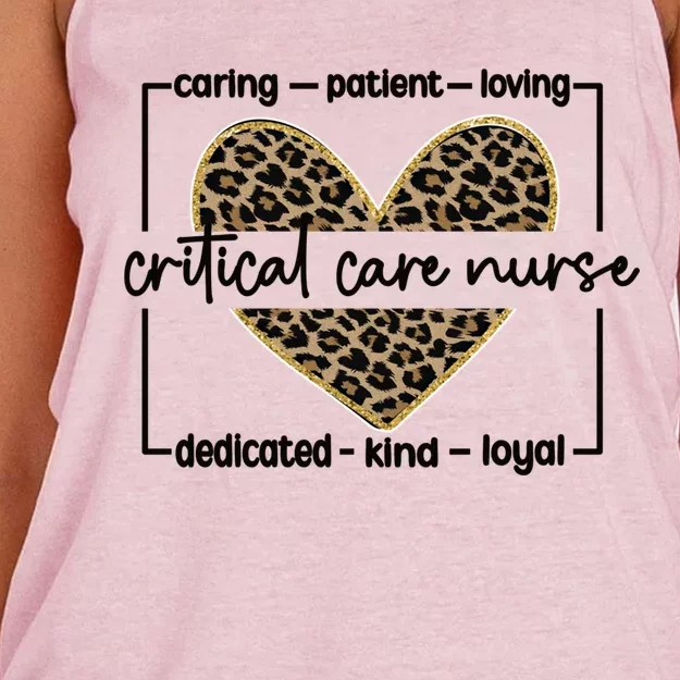 Critical Care Nurse Appreciation Critical Care Nursing Gift Women's Knotted Racerback Tank