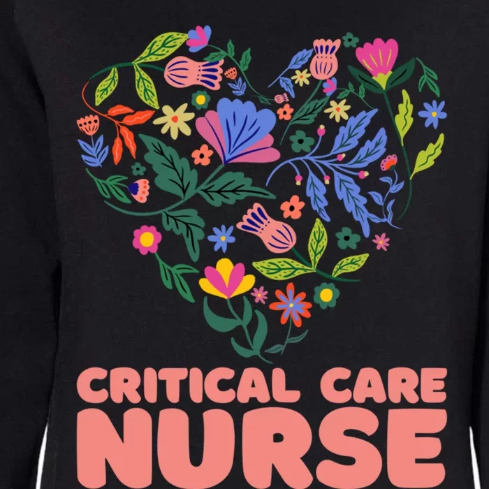 Critical Care Nurse Cute Gift Womens California Wash Sweatshirt