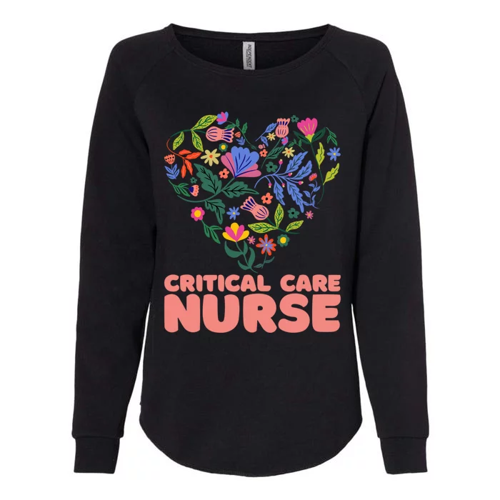 Critical Care Nurse Cute Gift Womens California Wash Sweatshirt