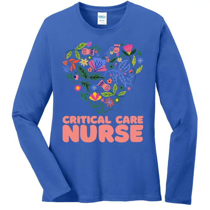 Critical Care Nurse Cute Gift Ladies Long Sleeve Shirt