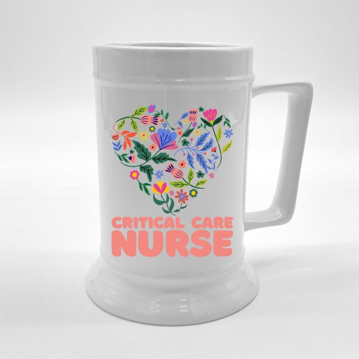 Critical Care Nurse Cute Gift Front & Back Beer Stein