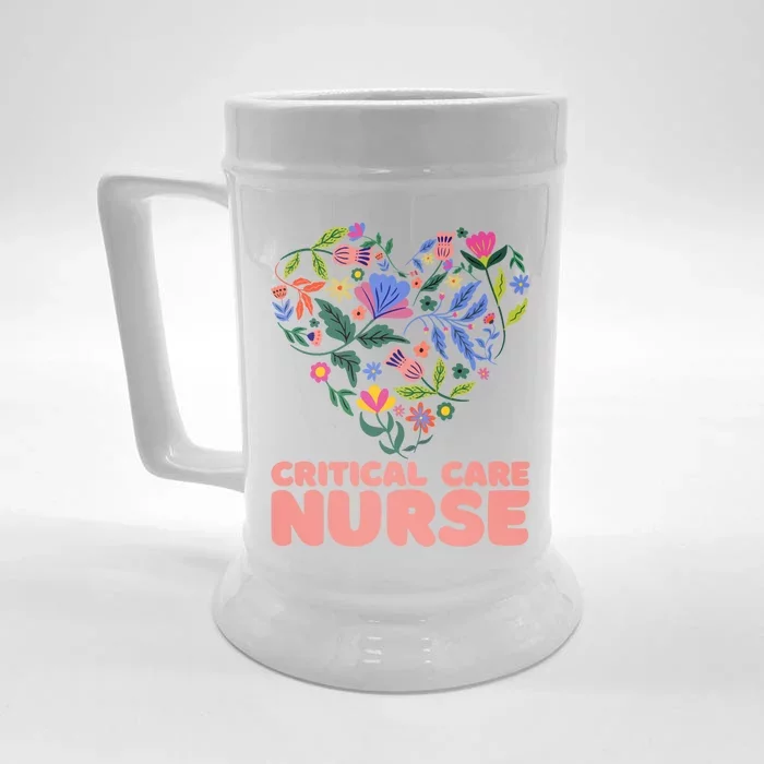 Critical Care Nurse Cute Gift Front & Back Beer Stein