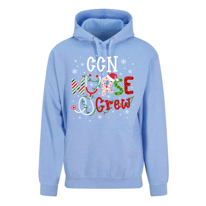 Ccn Christmas Nurse Crew Funny Nursing Christmas Pattern Gift Unisex Surf Hoodie