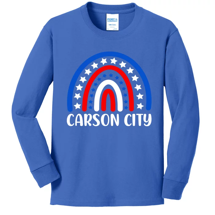 Carson City Nevada Meaningful Gift I Love Carson City Usa Gift Kids Long Sleeve Shirt