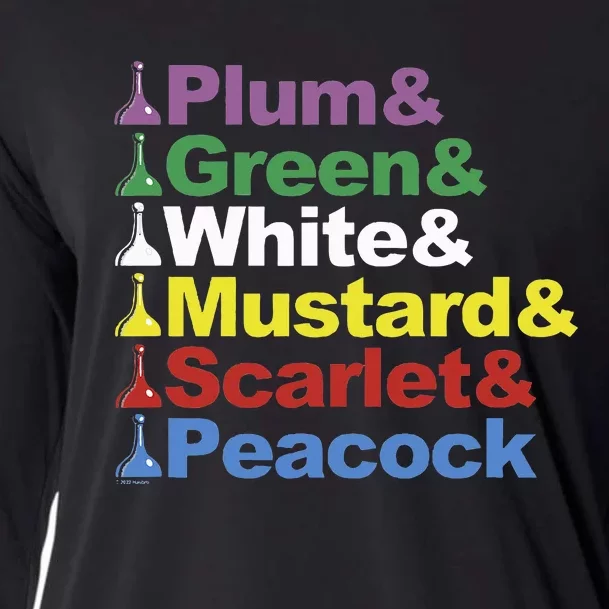 Clue Character Name Stack Game Pieces Cooling Performance Long Sleeve Crew