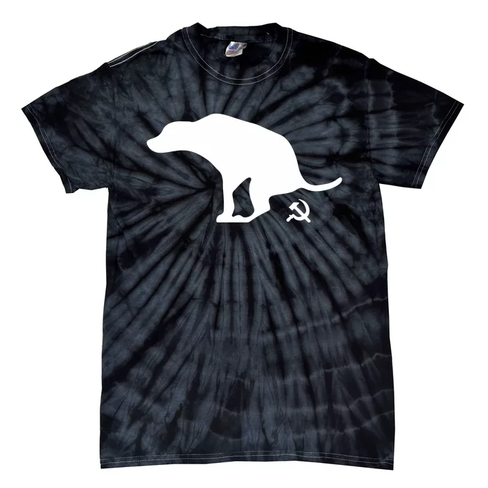 Camiseta Cagando No Comunismo Cachorro Defecando Estampa Tie-Dye T-Shirt