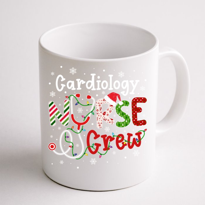 Cardiology Christmas Nurse Crew Nursing Christmas Pattern Cool Gift Front & Back Coffee Mug