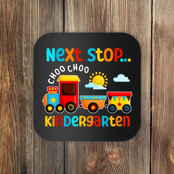 Choo Choo Next Stop Kindergarten Funny Train Graduation Coaster