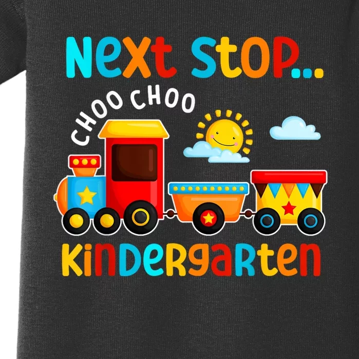 Choo Choo Next Stop Kindergarten Funny Train Graduation Baby Bodysuit