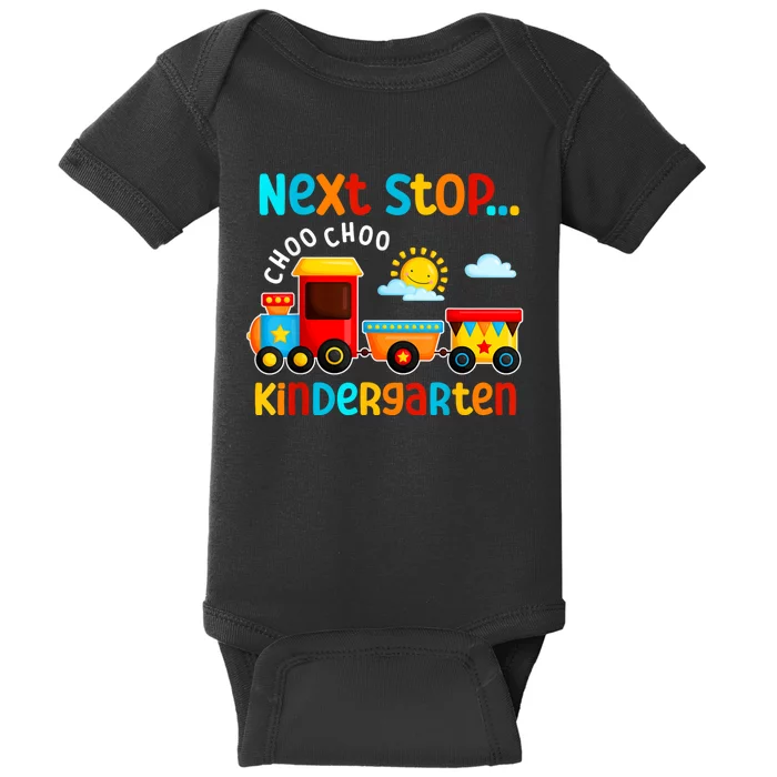 Choo Choo Next Stop Kindergarten Funny Train Graduation Baby Bodysuit