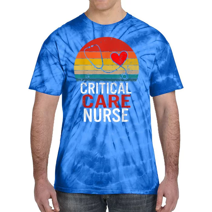 Critical Care Nurse Icu Nurses Week Intensive Care Graduate Gift Tie-Dye T-Shirt