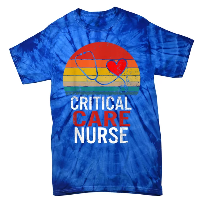 Critical Care Nurse Icu Nurses Week Intensive Care Graduate Gift Tie-Dye T-Shirt