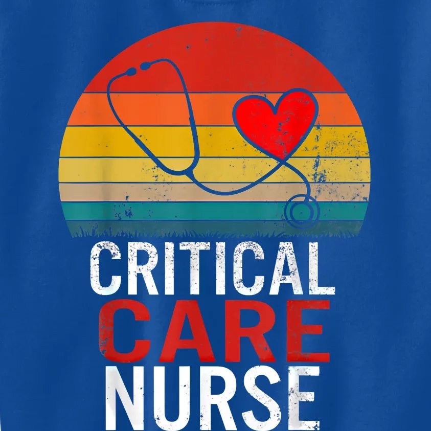 Critical Care Nurse Icu Nurses Week Intensive Care Graduate Gift Kids Sweatshirt