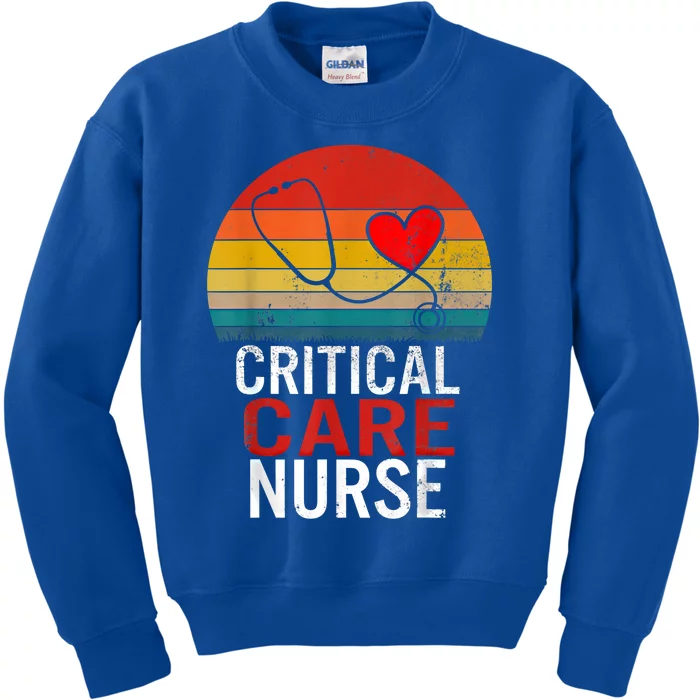 Critical Care Nurse Icu Nurses Week Intensive Care Graduate Gift Kids Sweatshirt