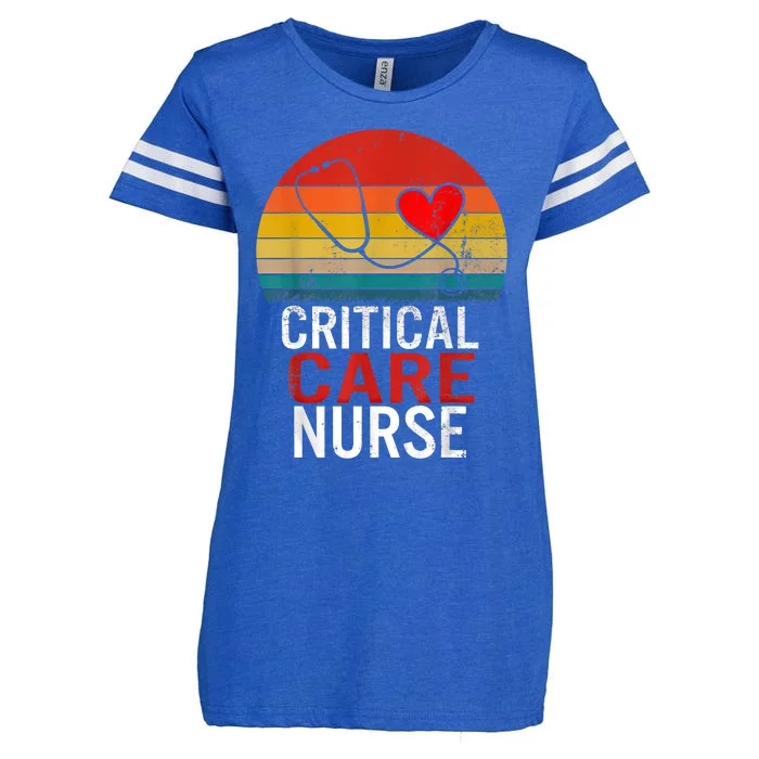 Critical Care Nurse Icu Nurses Week Intensive Care Graduate Gift Enza Ladies Jersey Football T-Shirt