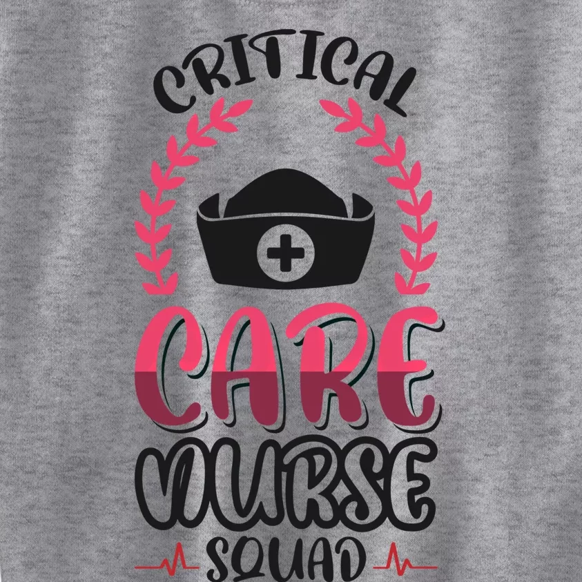 Critical Care Nurse Squad Gift Kids Sweatshirt