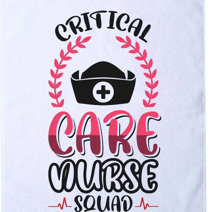 Critical Care Nurse Squad Gift Platinum Collection Golf Towel