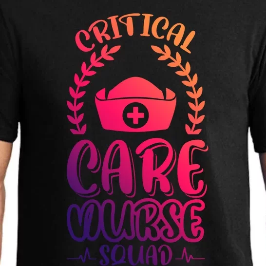 Critical Care Nurse Squad Funny Gift Pajama Set