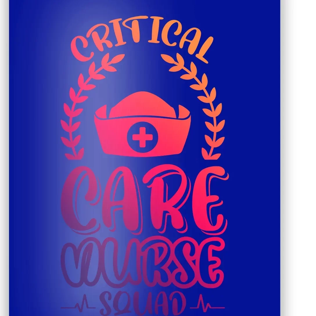 Critical Care Nurse Squad Funny Gift Poster