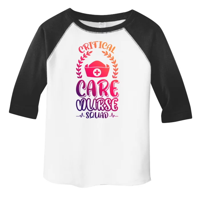 Critical Care Nurse Squad Funny Gift Toddler Fine Jersey T-Shirt