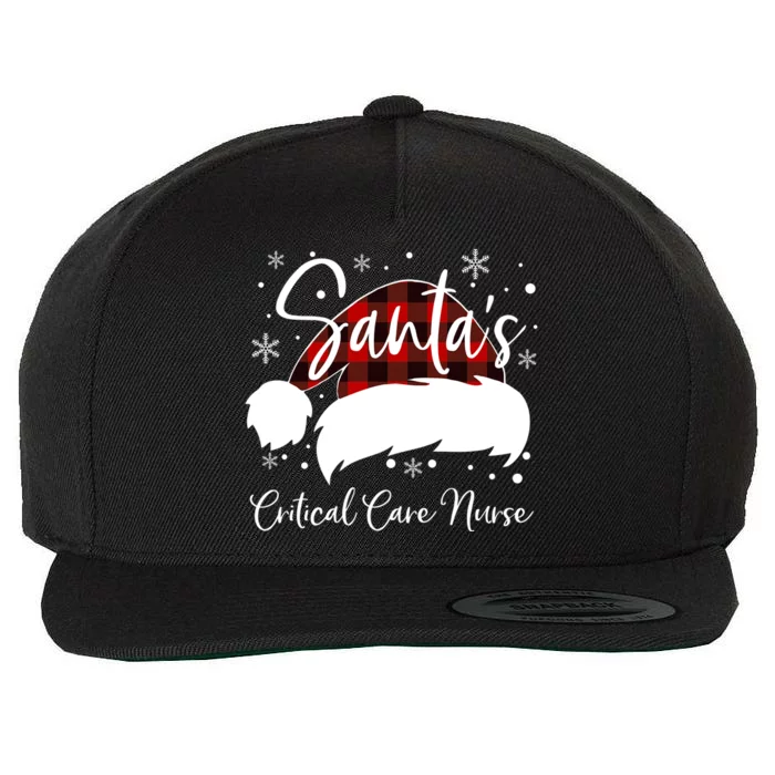 Critical Care Nurse SantaS Favorite Nurse Team Nurse Elf Meaningful Gift Wool Snapback Cap