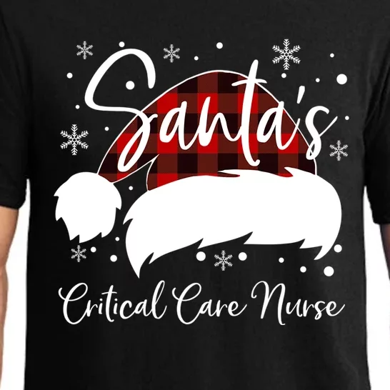 Critical Care Nurse Santas Favorite Nurse Team Nurse Elf Gift Pajama Set